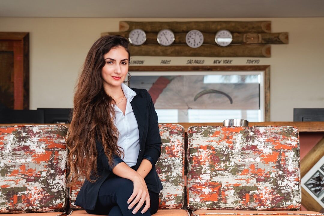 Portrait of a confident Danish businesswoman in her 40s wearing a blazer