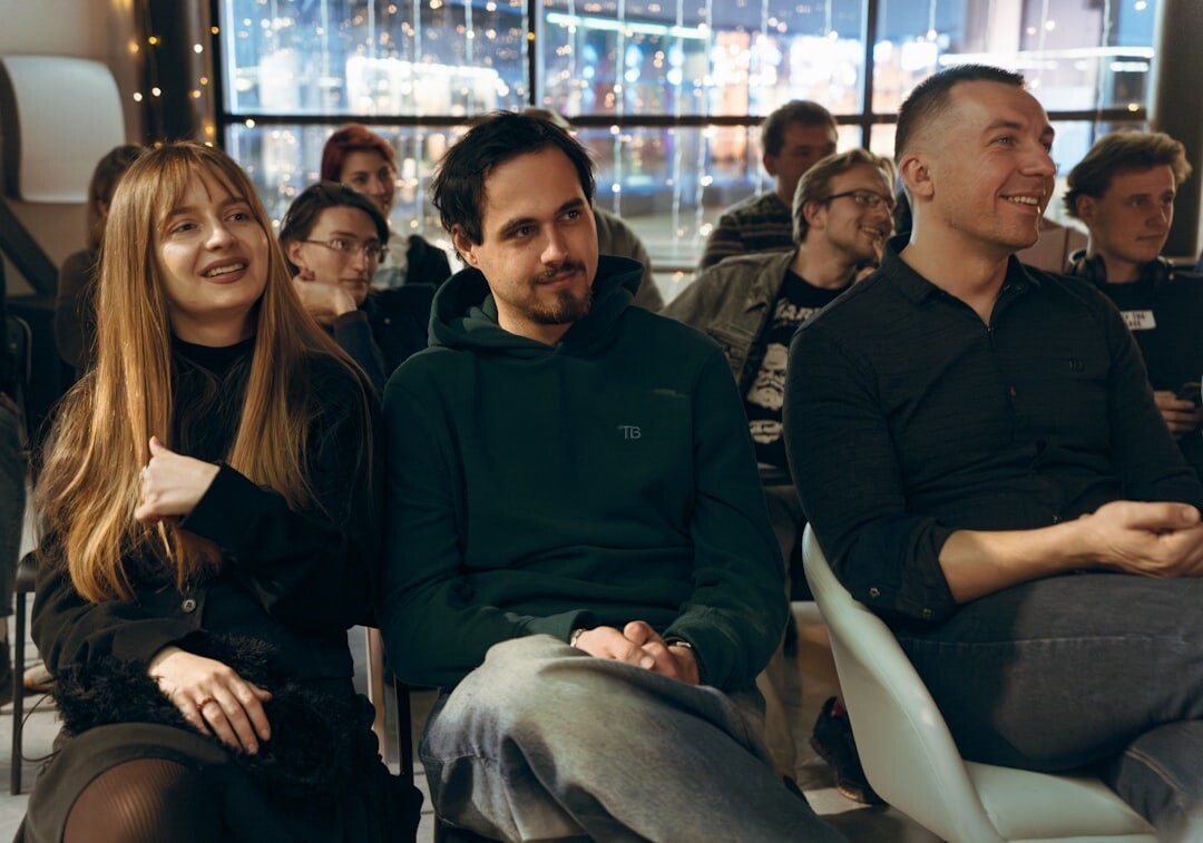 group of professionals at conference