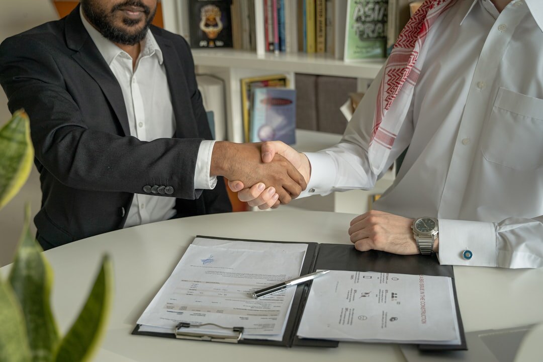 business people shaking hands