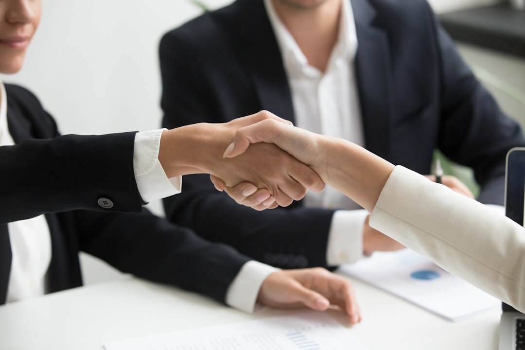 business partners shaking hands
