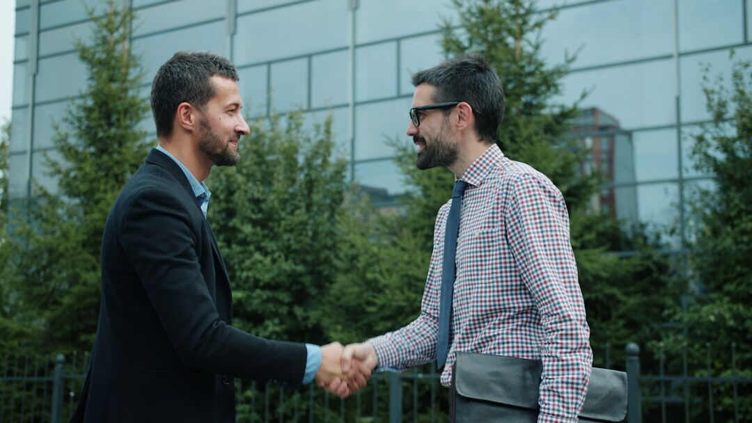 business partners shaking hands